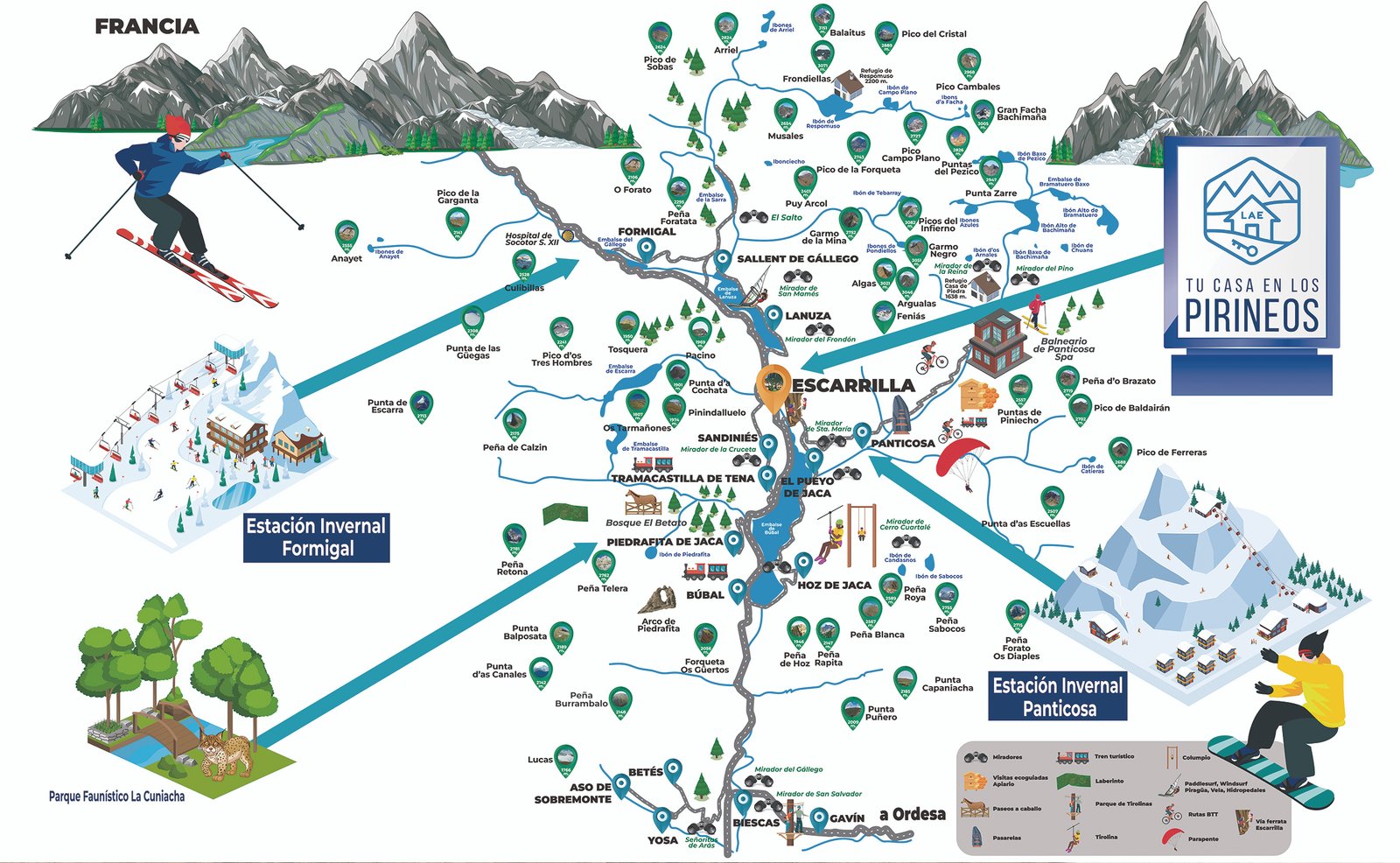 MAPA VALLE DE TENA 3885X2735 MM